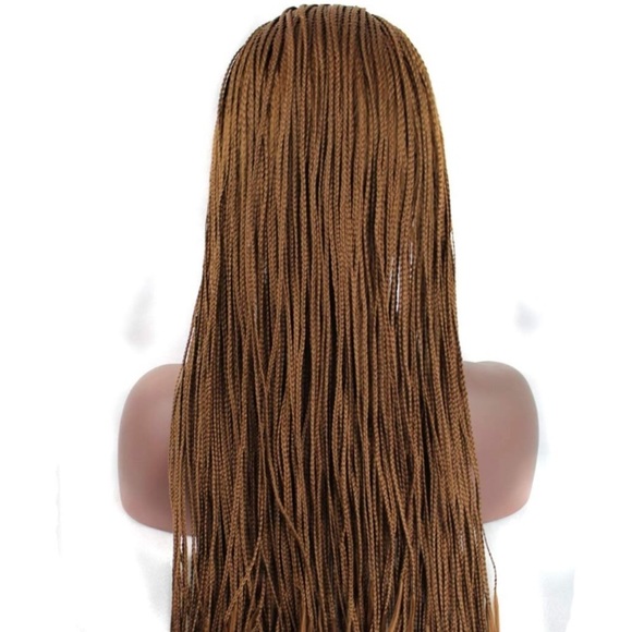 ?Miriam  26 ” Brown Braided LaceFront WIG *NWT*